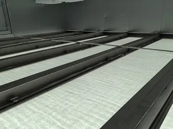 Conductos de aire del techo de la cabina de pintura y filtro de algodón