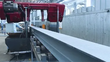 Línea de procesamiento de estructuras de acero