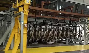 Descarga: Transferencia a la plataforma de rodillos 